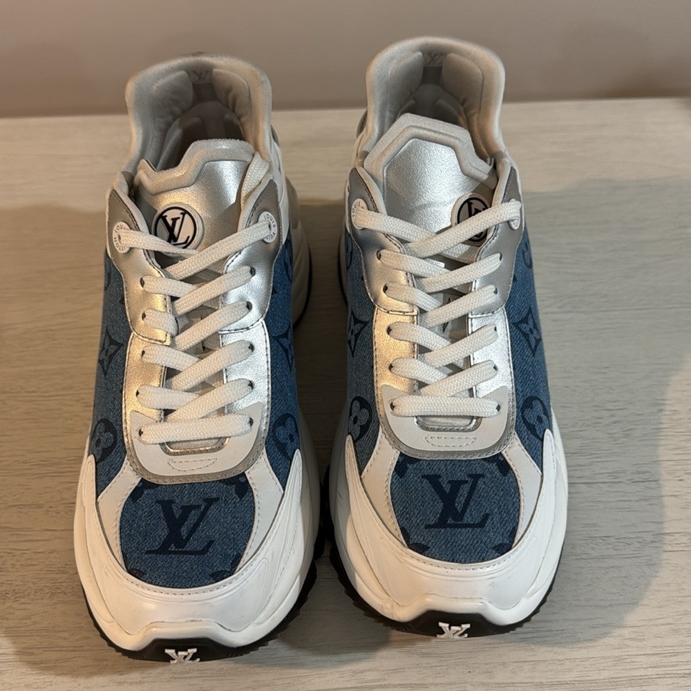 Louis Vuitton Denim Run 55 Sneakers SIZE 8